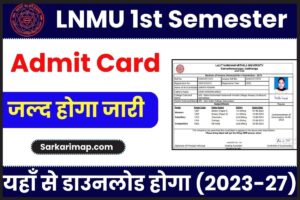 LNMU 1st Semester Admit Card 2023