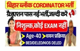 Bihar Coordinator Vacancy 2025 – बिहार के हर जिला स्तर में होगी बिना परीक्षा के डायरेक्ट भर्ती यहां से करें आवेदन 6 Bihar Coordinator Vacancy 2025