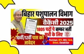 Bihar Pashupalan Vibhag Vacancy 2025