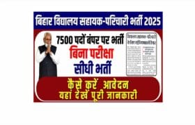 Bihar Vidyalaya Parichari Sahayak Vacancy 2025-बिहार विद्यालय सहायक-परिचारी भर्ती 2025- नई नियमावली जिलावार 7500 पदों पर भर्ती! ऐसे होगा आवेदन? 5 Bihar Vidyalaya Parichari Sahayak Vacancy 2025