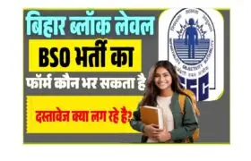 BSSC BSO Qualification Details- बिहार ब्लॉक लेवल BSO भर्ती का फॉर्म कौन भर सकता है दस्तावेज क्या लग रहे है? 2 BSSC BSO Qualification Details