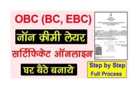 Central OBC NCL Certificate Apply Online 2025