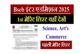 Bseb 11th Admission 1st Merit List 2025: बिहार बोर्ड इंटर एडमिशन पहली मेरिट सूची- यहाँ देखें 14 Bseb 11th Admission 1st Merit List 2025
