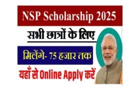 NSP Scholarship Online Apply 2025: मिलेंगे 75 हजार रु तक कि स्कॉलरशिप- यहाँ से apply करें 10 NSP Scholarship Online Apply 2025