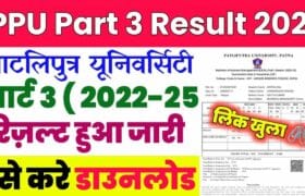 PPU Part 3 Result 2022-25