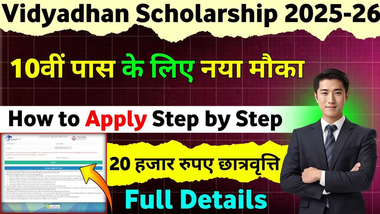 Vidyadhan Scholarship 2025 – ऑनलाइन आवेदन, तिथि, दस्तावेज़, पात्रता व योग्यता की पूरी जानकारी 1 Vidyadhan Scholarship 2025