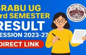 BRABU UG 3rd Semester Result Session 2023-27