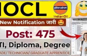 Indian Oil IOCL SR Apprentice Vacancy 2025 Online Apply For 475 Vacancies,,Eligibility, Dates, Fee & Selection? 5 Indian Oil IOCL SR Apprentice Vacancy 2025