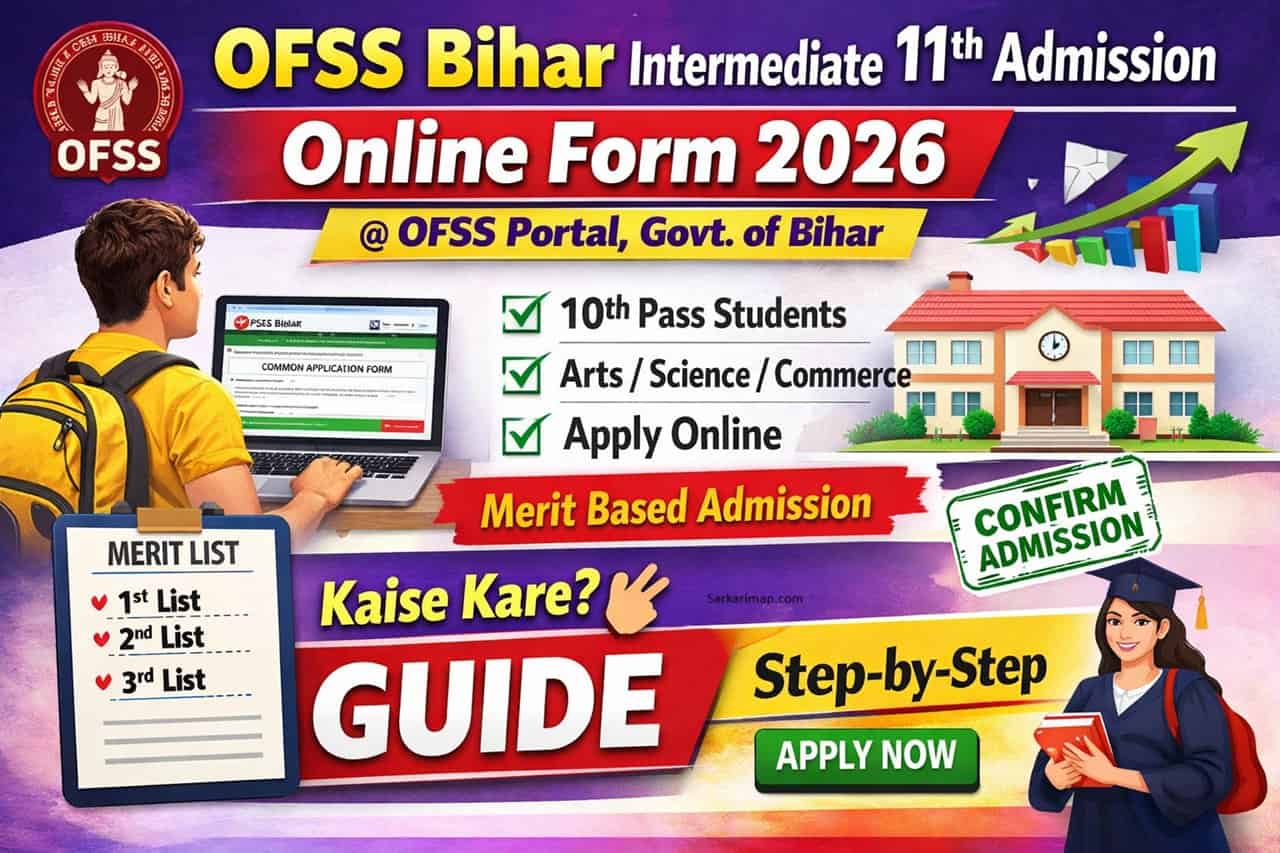 OFSS Bihar Intermediate 11th Admission Online Form 2026 @ OFSS Portal, Govt. of Bihar 1 OFSS Bihar Intermediate 11th Admission Online Form 2026