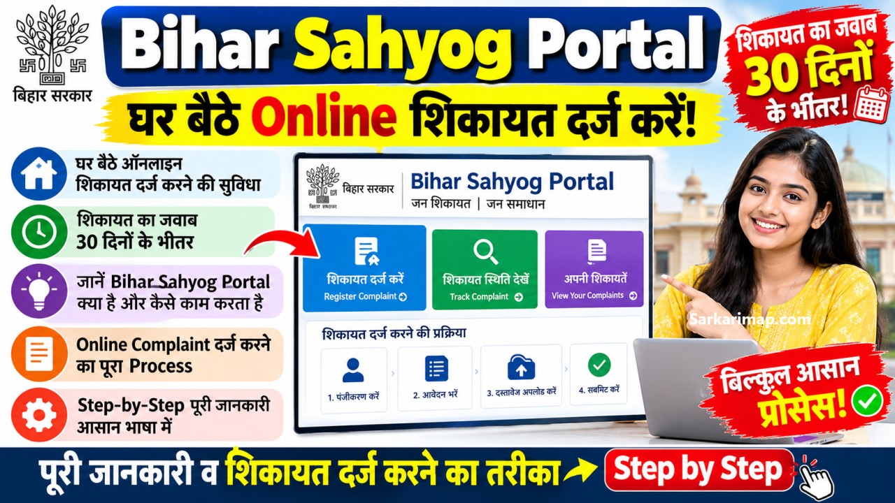 Bihar Sahyog Portal 2026: घर बैठे Online Complaint दर्ज करें, जानें पूरी प्रक्रिया 1 Bihar Sahyog Portal 2026