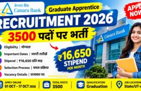 Canara Bank Apprentice Recruitment 2026: 3500 Posts, Eligibility, Stipend & Apply Online 19 Canara Bank Apprentice Recruitment 2026