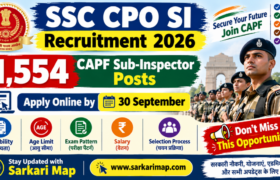SSC CPO SI Recruitment 2026: 1,554 CAPF Sub-Inspector Posts, Apply Online by 30 September
