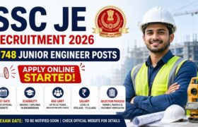 SSC JE Recruitment 2026: Apply Online for 1748 Junior Engineer Posts, Eligibility, Exam Date & Salary 5 SSC JE Recruitment 2026: Apply Online for 1748 Junior Engineer Posts, Eligibility, Exam Date & Salary